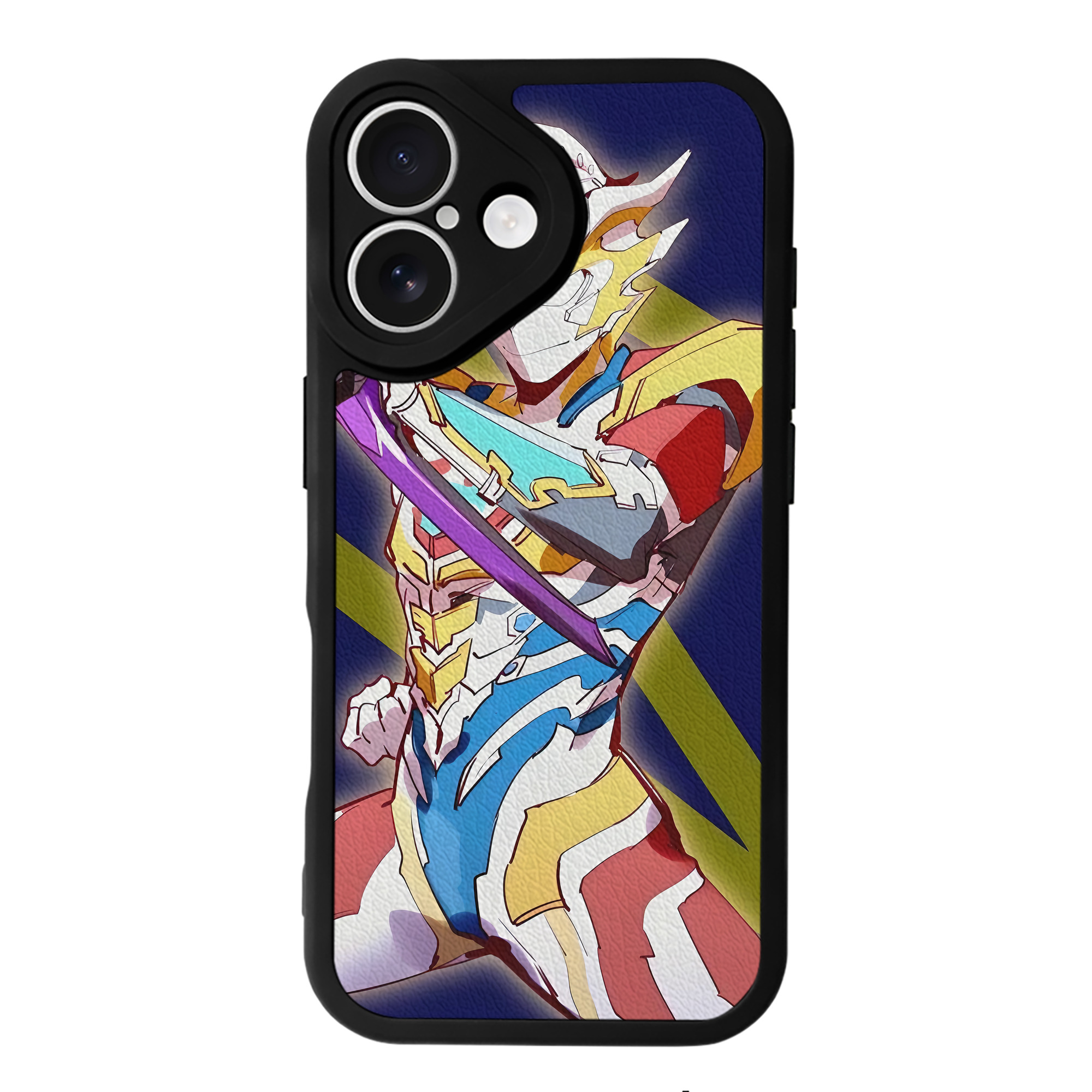 （画像用） ウルトラマン Ultraman 【iPhone 16シリーズ対応】シリコンスマホケース（レザー調） 材質：シリコン